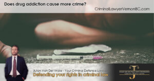 Does drug addiction cause more crime?