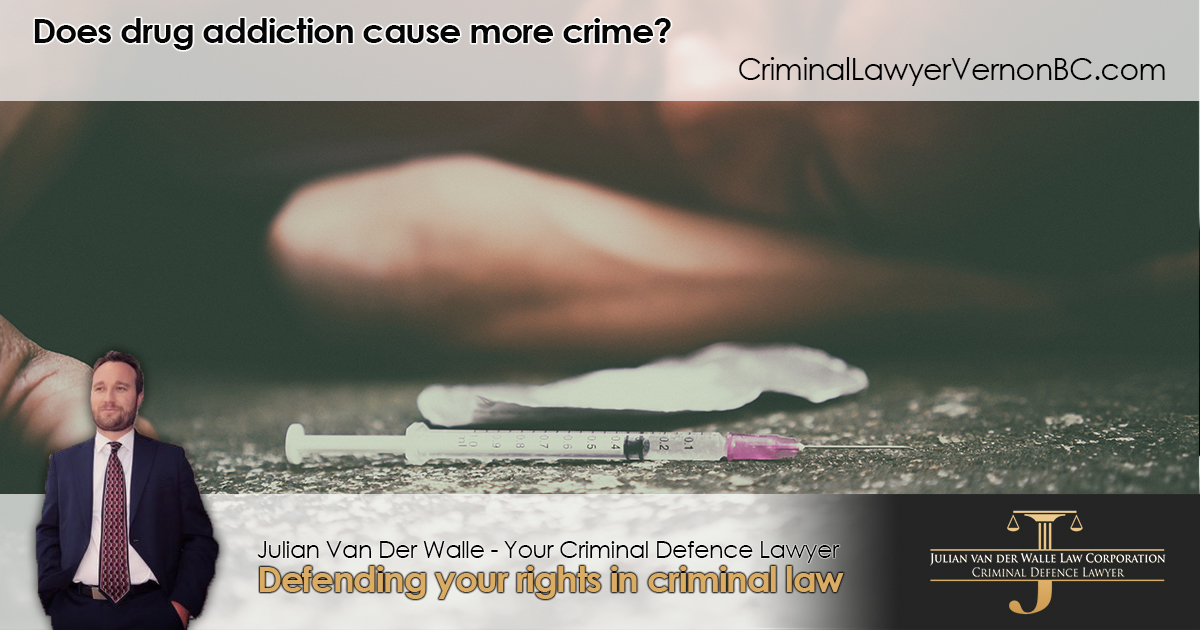 Does drug addiction cause more crime?