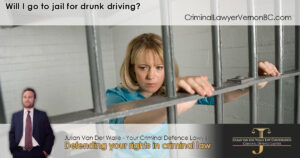 Will I go to jail for drunk driving in Vernon?